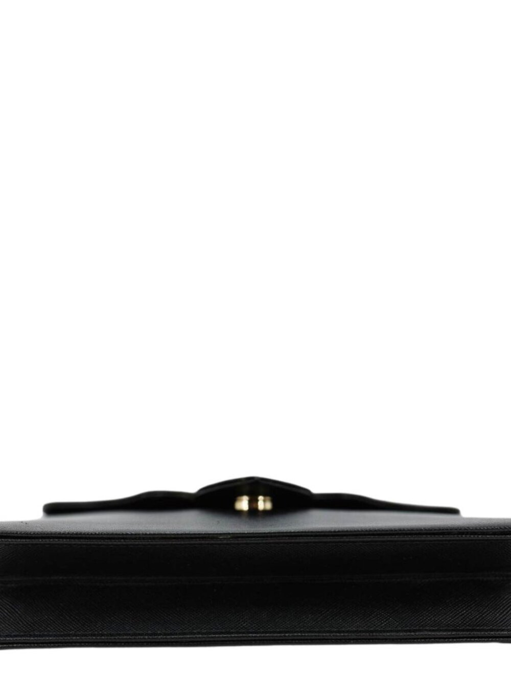 Yves Saint Laurent Saffiano Leather Clutch Black - Picture 9 of 11